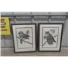 Image 1 : 2 Framed Limited Edition Prints Hand Signed COA John Paul Laverand 13" X 17"