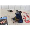 Image 7 : 10 x C-Clamps, 3 Spring Clamps, Gluing Clamp, Wood Vise