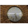 Image 2 : Syroco Sunburst 23" Diameter MCM Wall Clock