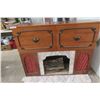 Image 3 : Fireplace Combo Electric Heater / Bar Phono Sonic AM/FM Record Player 41" X 52" X 15 1/2"
