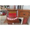 Image 7 : Fireplace Combo Electric Heater / Bar Phono Sonic AM/FM Record Player 41" X 52" X 15 1/2"