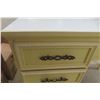 Image 3 : Painted Vintage Vanity Dresser with Mirror 30" X 40" X 18"