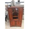 Image 1 : Antique China Cabinet, 58" X 33 1/2" X 15"