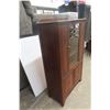 Image 7 : Antique China Cabinet, 58" X 33 1/2" X 15"
