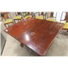 Image 3 : Table, 29" X 50" X 30", With 3 Leafs 8" Each And 6 Chairs