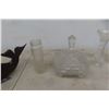 Image 3 : Wood Carved Ornament Crystal Covered Dish And Serving Tray