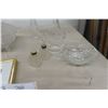 Image 5 : Wood Carved Ornament Crystal Covered Dish And Serving Tray