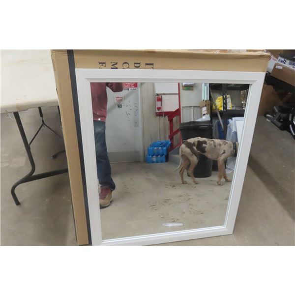 New Mirror 35" x 39" Wood Frame