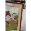 Image 4 : Framed Horse Picture 34" X 24"