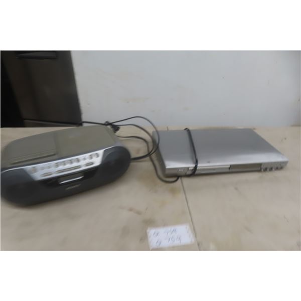 Sony CD Radio Player & Magnasonic DVD Player