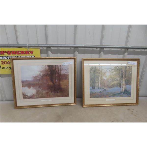 2 Framed Prints 17" X 21"