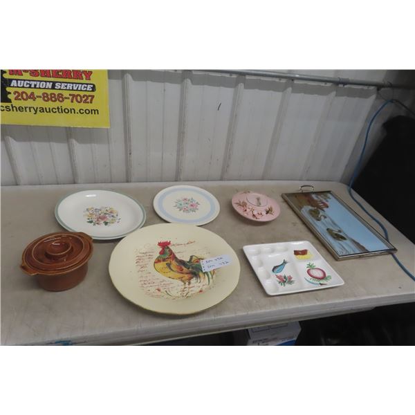 Tray, Large Rooster Plate Serving Ware