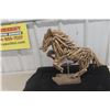 Image 1 : Folk Art Horse Ornament Branch Base 16" X 18"