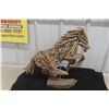 Image 4 : Folk Art Horse Ornament Branch Base 16" X 18"