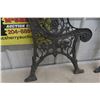 Image 2 : Set Of 2 Decorative Cast Bench Ends
