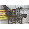 Image 3 : Set Of 2 Decorative Cast Bench Ends