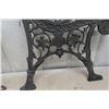 Image 6 : Set Of 2 Decorative Cast Bench Ends
