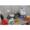 Image 6 : Cleaning Supply Lot Including Clorox, Lysol, Rubber Gloves, And Glass Cleaner