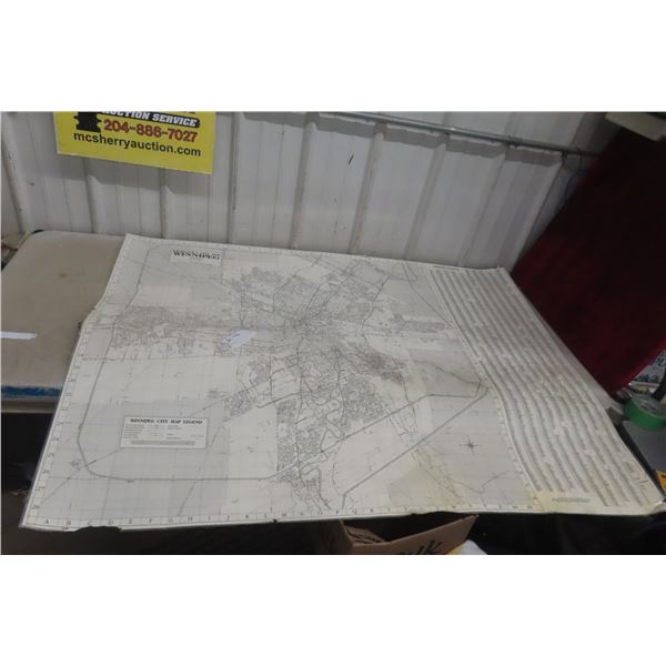 Shell Oil City Map Of Winnipeg 1994
