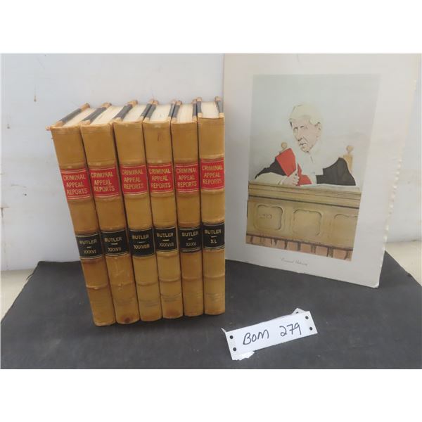 Antique Leather-Bound Law Books