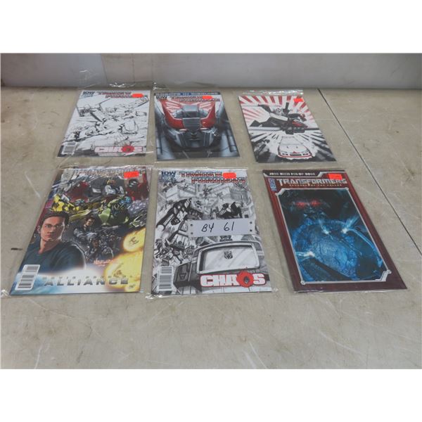 6 Comics Transformers Mint Condition