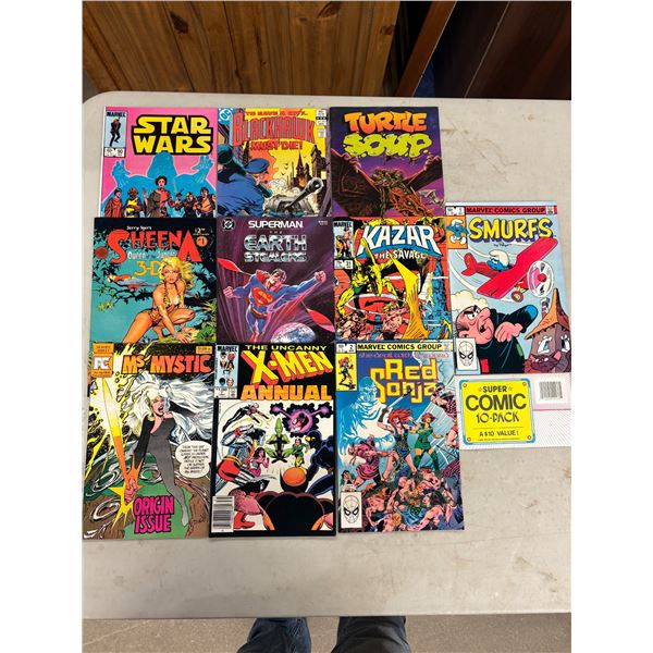 10 Comics 0.75–4.00: Superman, Star Wars, Red Sonja and X-Men Mint Condition