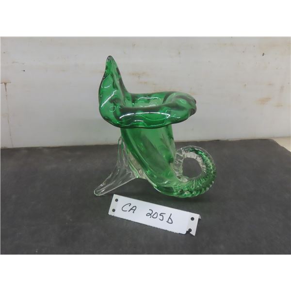 Vintage Murano Glass Cornucopia Vase "Horn of Plenty"