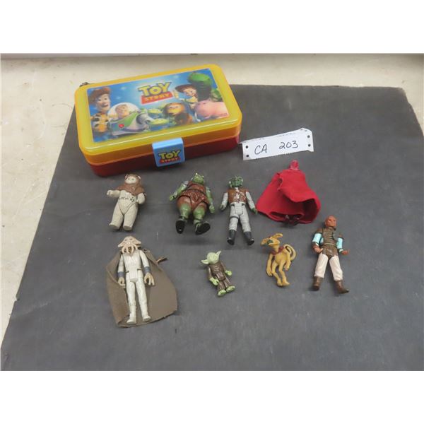 Star Wars Action Figures and Toy Story Case