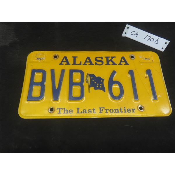 Alaska License Plate