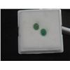 Image 2 : 1.5 ct Natural Emerald, Untreated, Oval Cut 4.7 x 6.1 mm and 4.8 x 6.1 mm