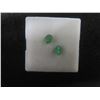 Image 3 : 1.5 ct Natural Emerald, Untreated, Oval Cut 4.7 x 6.1 mm and 4.8 x 6.1 mm