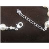 Image 2 : New 925 Sterling Silver 6.0 mm Natural Pearl Bracelet Adjustable 6"-7" Long with White Gold Overlay