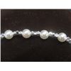Image 3 : New 925 Sterling Silver 6.0 mm Natural Pearl Bracelet Adjustable 6"-7" Long with White Gold Overlay