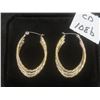 Image 1 : New Platinum and 18K Gold-Plated 38.0 mm Triple Hoop Earrings