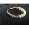 Image 3 : New Platinum and 18K Gold-Plated 38.0 mm Triple Hoop Earrings