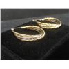 Image 4 : New Platinum and 18K Gold-Plated 38.0 mm Triple Hoop Earrings