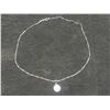Image 4 : New 925  Silver 1.0 ct Moissanite Lab Diamond Sunflower Necklace Adjustable 16"-17" with White Gold
