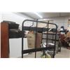 Image 2 : Metal Hall Tree With Bench and Hooks 76" x 35" up to 15"