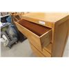 Image 5 : Four-Drawer Wooden Chest with Rounded Edge Detail 47 1/2" x 14 1/2" x 27 1/2"