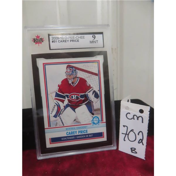 Graded Carey Price Montreal Canadiens Card