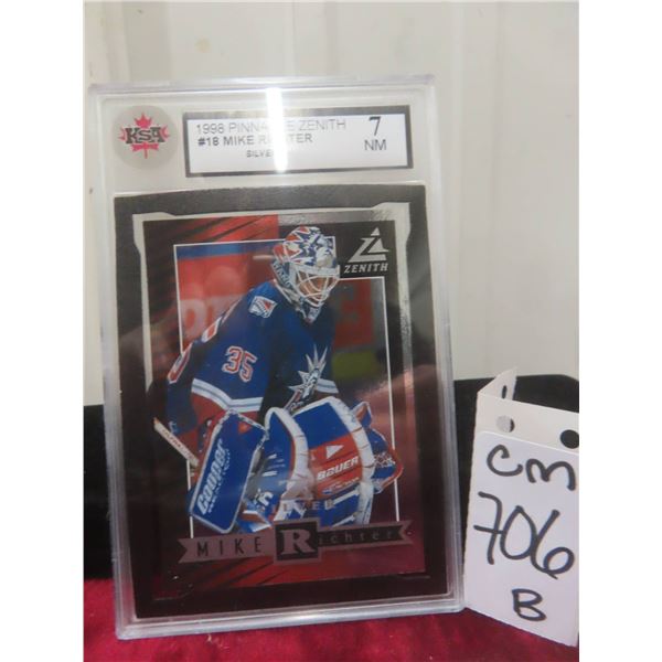 Graded Mike Richter Zenith Z Silver Card