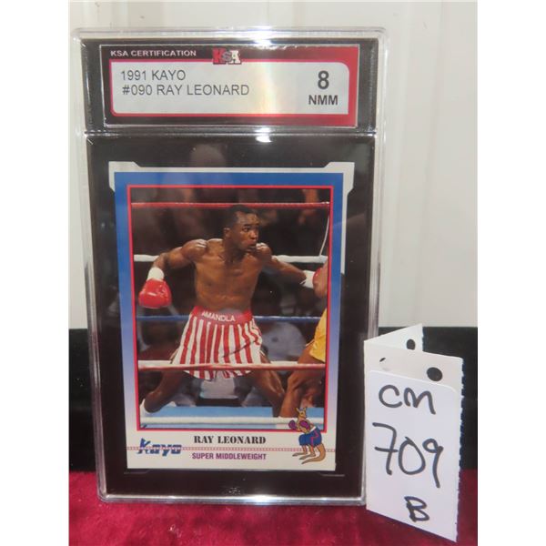 Graded Sugar Ray Leonard Boxing Card