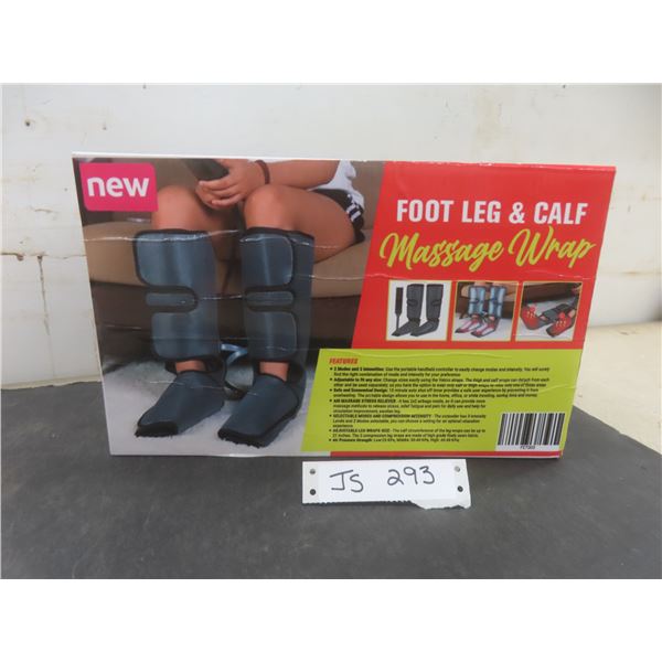 Foot, Leg, and Calf Massage Wrap with Heat New or Store Return