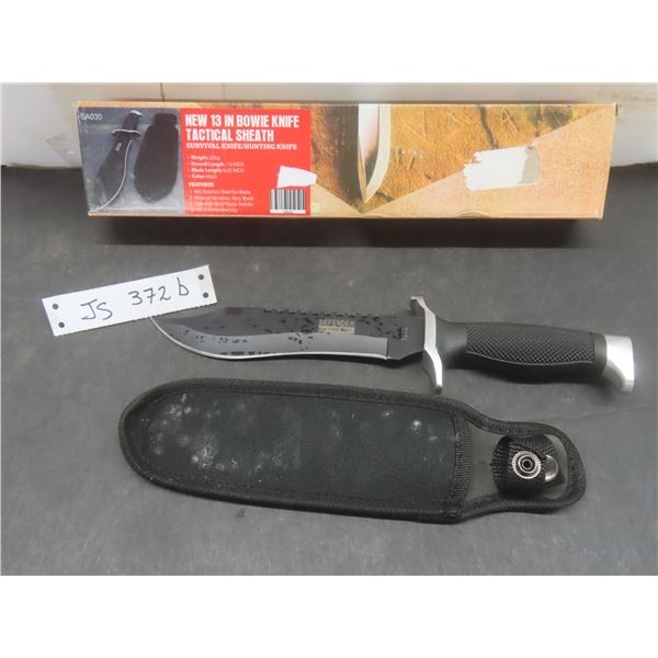 13" Bowie Knife With Tactical Sheath New or Store Return