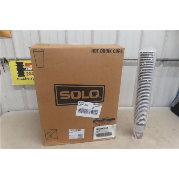 Solo 16 Oz Hot Drink Paper Cups with Box 1000
