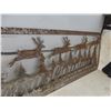 Image 3 : Metal Laser-Cut "Merry Christmas" Sign 19" x 55"