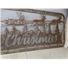 Image 5 : Metal Laser-Cut "Merry Christmas" Sign 19" x 55"