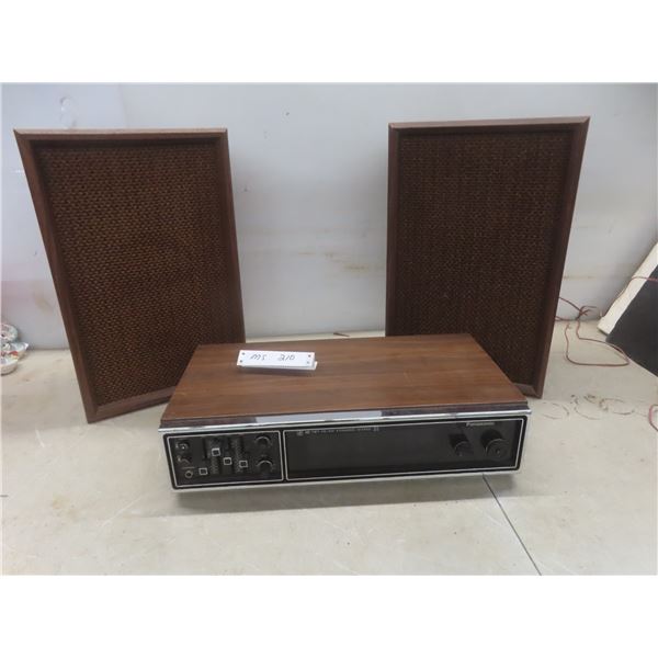 Panasonic AM/FM 4-Channel Stereo and 2 Speakers