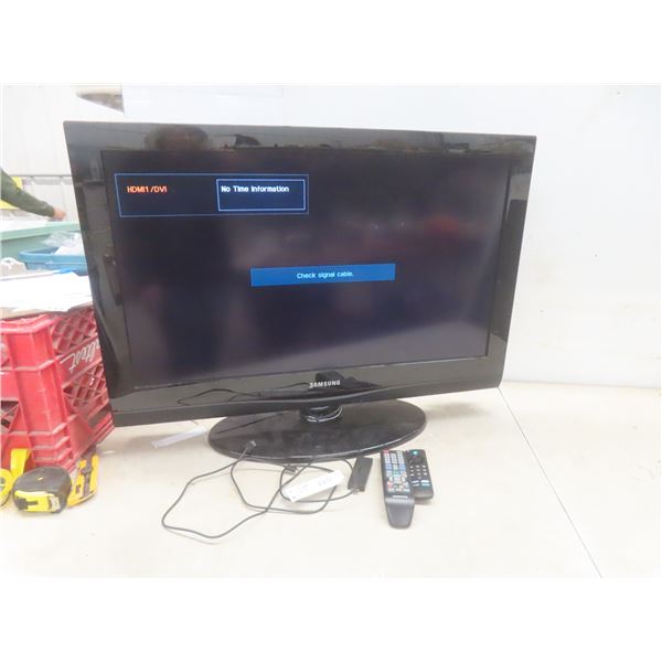 Samsung 32" TV with Power Cord, Remote, and Amazon Fire Stick (Works)