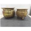 Image 11 : 2 Brass Spittoons and 3 Framed Pictures (Largest 10" x 12")